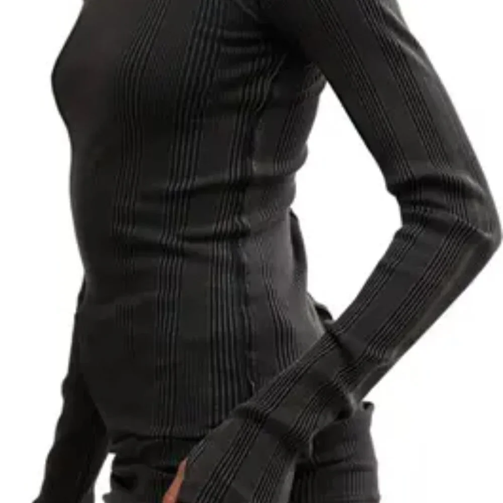 NEW Free People Brynn Turtleneck Sweater IN black 267 1J6